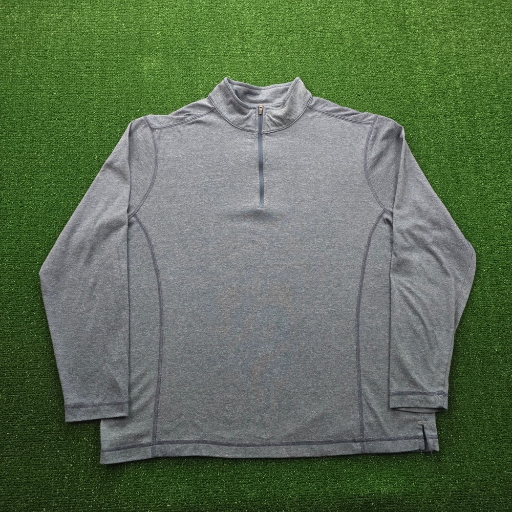 Orvis Classic Collection Sweatshirt Mens‎ Large Blue Quarter Zip Pullover Casual